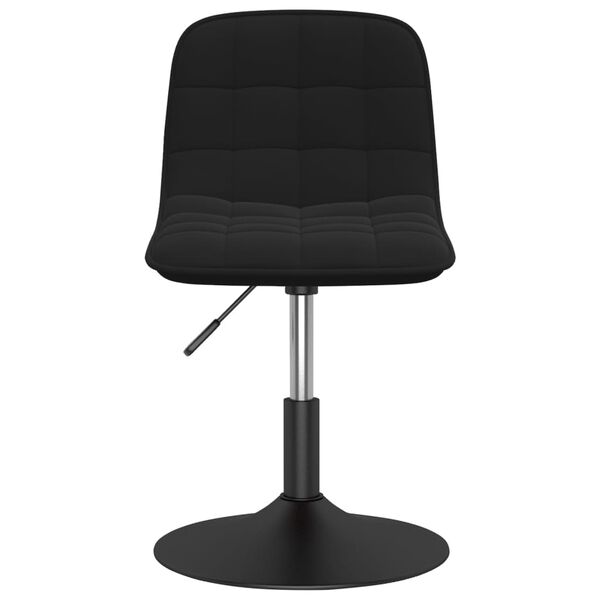 vidaXL Eetkamerstoelen draaibaar 2 st fluweel zwart