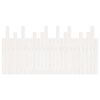 vidaXL Hoofdbord wandmontage 159,5x3x80 cm massief grenenhout wit