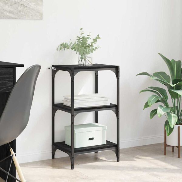 vidaXL Boekenkast Zwart eiken 40 x 33 x 70,5 cm