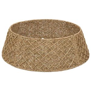 vidaXL Kerstboomkraag Rond Naturel Dia. 45 x 22 cm Zeegras