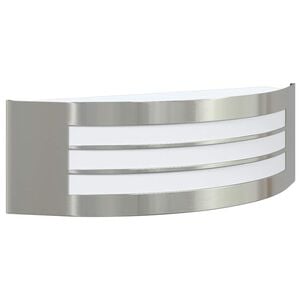 vidaXL Buiten Wandlamp zilver 32 x 10 x 10 cm
