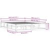 vidaXL Bedframe massief hout 140x190 cm