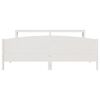 vidaXL Bedframe zonder matras massief grenenhout wit 180x200 cm