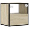 vidaXL Nachtkastjes 2 st wandgemonteerd 40x31x39,5cm sonoma eikenkleur