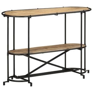 vidaXL Wandtafel 110x42x76 cm massief ruw mangohout