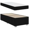 vidaXL Bedframe met matras Zwart 90 x 190 cm Stof