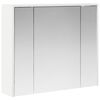 vidaXL Badkamer spiegelkast Wit 73,5 x 16 x 62,5 cm Bewerkt hout