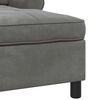 vidaXL Chaise Lounge met kussen Donkergrijs 91 x 157 x 91 cm Fluweel