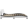 vidaXL Bedframe "Dover" kunstleer wit en zwart 180x200 cm
