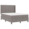 vidaXL Boxspring bed met matras met hoofdeinde Taupe 160 x 200 cm Stof