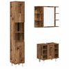 vidaXL 3-delige Badkamermeubelset bewerkt hout oud houtkleurig