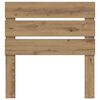vidaXL Hoofdbord Artisan Eiken 90 cm Bewerkt hout