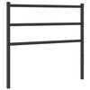 vidaXL Hoofdbord 107 cm metaal zwart