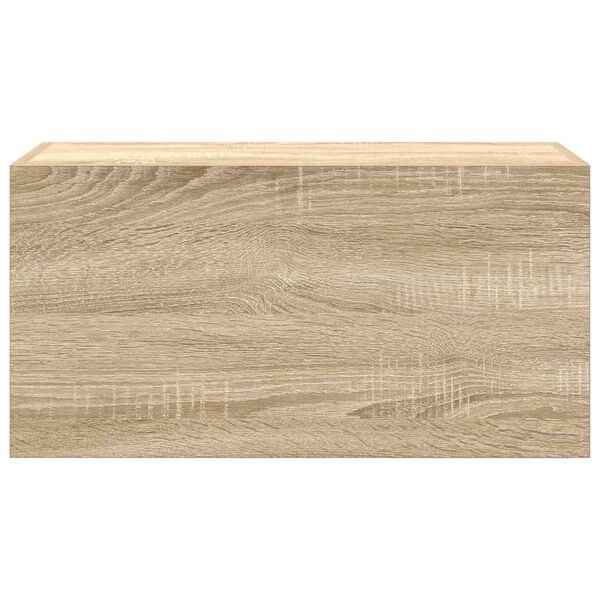 vidaXL Badkamerwandkast 60x25x30 cm bewerkt hout sonoma eikenkleurig