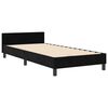vidaXL Boxspringbed met hoofdeinde Zwart 90 x 200 cm Fluweel