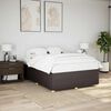 vidaXL Bedframe zonder matras stof donkerbruin 140x190 cm