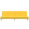 vidaXL Slaapbank 2-zits stof geel