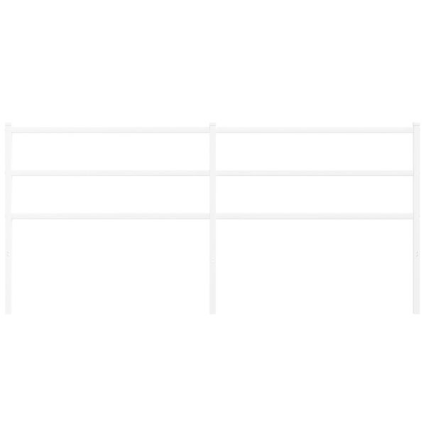 vidaXL Hoofdbord 180 cm metaal wit