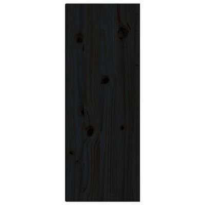vidaXL Wandkast 30x30x80 cm massief grenenhout zwart