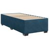 vidaXL Boxspring met matras fluweel blauw 100x200 cm