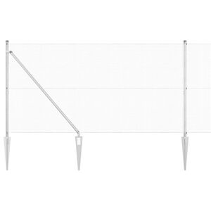 vidaXL gelast draadhek met grondpennen 25 x 1,2 m Gegalvaniseerd staal