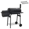 vidaXL Buiten Grill 103 x 60 x 113 cm Staal Zwart