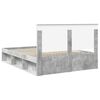 vidaXL Bedframe Concerte Grijs 150 x 200 cm Massief grenenhout