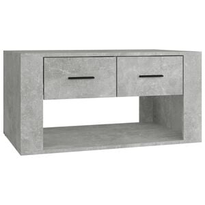 vidaXL Salontafel 80x50x40 cm bewerkt hout betongrijs