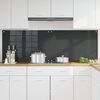 vidaXL Keuken Spatscherm 2 pcs Donkergrijs 90 x 60 cm gehard glas