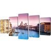 vidaXL Canvas muurdruk set Venetie 200 x 100 cm