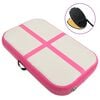 vidaXL Gymnastiekmat met pomp opblaasbaar 60x100x10 cm PVC roze