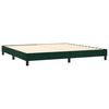 vidaXL Boxspring bed 200x200 cm fluweel donkergroen