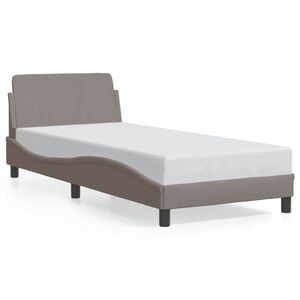 vidaXL Bedframe met hoofdeinde "Dover" 80x200 cm stof taupe