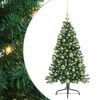 vidaXL Kunstmatig Voorverlicht Kerstboom met 150 LED Groen 120 cm PVC