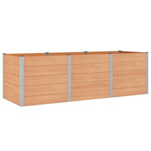 vidaXL Verhoogde plantenbak Bruin 300 x 100 x 91 cm WPC en Aluminium