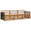 vidaXL Buiten bankenset 3 pcs Naturel Massief Acaciahout