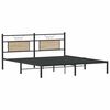 vidaXL Bedframe zonder matras hout sonoma eikenkleurig 160x200 cm