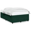 vidaXL Bedframe zonder matras 120x200 cm fluweel donkergroen