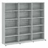 vidaXL Cd-kast 100x23x89,5 cm bewerkt hout grijs sonoma eikenkleurig