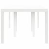 vidaXL Tuin Eettafel Wit 200 x 100 x 73 cm poly rattan