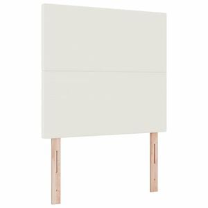 vidaXL Hoofdbord Cr&egrave;me 80 cm Katoen Stof
