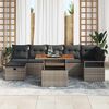 vidaXL Tuin Sofa Set 8 pcs Grijs poly rattan