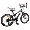 vidaXL Mountainbike 24 Inch 6-Snelheid voor 8-12 jaar oud Zwart