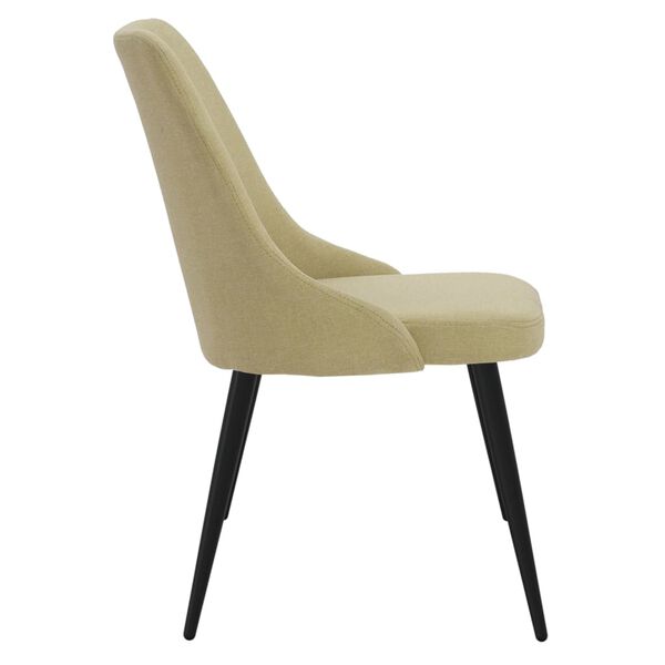 vidaXL Eetkamerstoelen 6 st stof groen