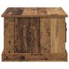 vidaXL Salontafel met lade Oud Hout 50 x 50 x 35 cm Bewerkt hout