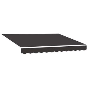 vidaXL Vervangingsdoek voor luifel 300x250 cm polyester grijs