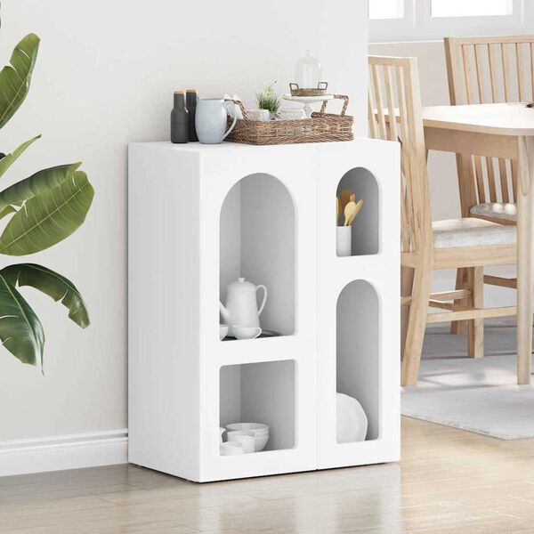 vidaXL Dressoir Wit 59 x 35 x 80.5 cm Bewerkt hout