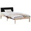 vidaXL Bedframe Bruin en zwart 100 x 200 cm Massief grenenhout