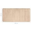 vidaXL Bedtapijten shaggy hoogpolig 3 st beige