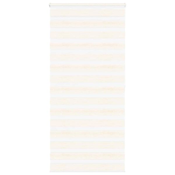 vidaXL Zebra rolgordijn 110x200 cm stofbreedte 105,9 cm marmerbeige